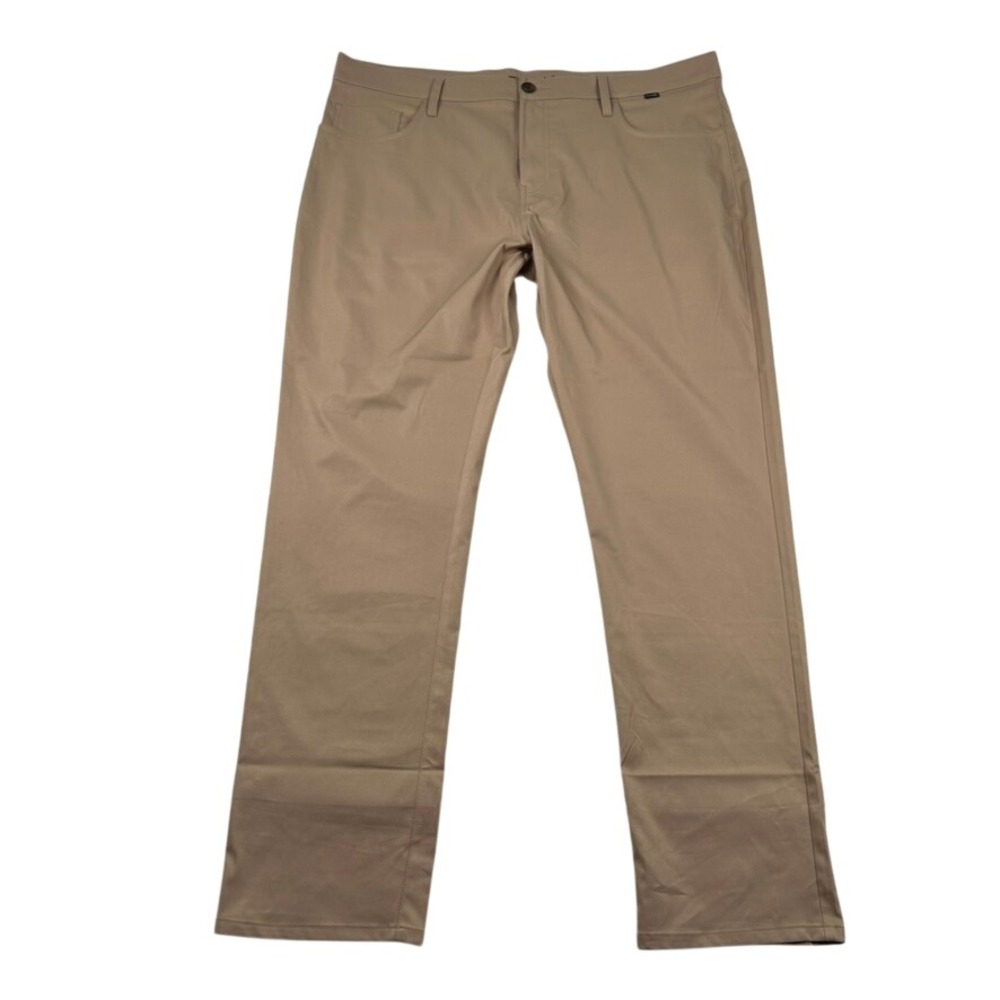 Travis Mathew Pants Mens 40x33 Open to Close Golf Khaki Tan Performance Trousers